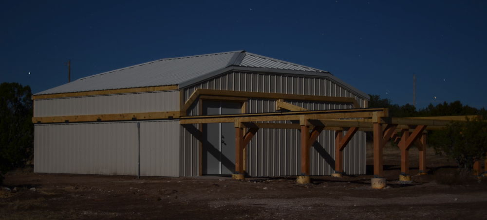 observatory in moon light